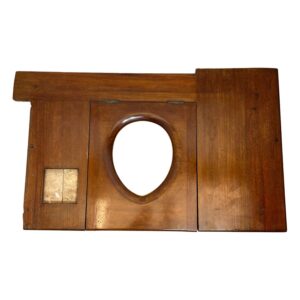 Antique Wooden Thunderbox Toilet Seat