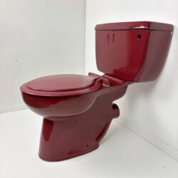 Alternative view of Burgundy Close Coupled Retro Toilet