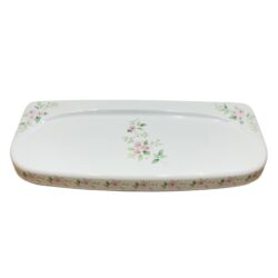 Shires Floral White Toilet Cistern Lid