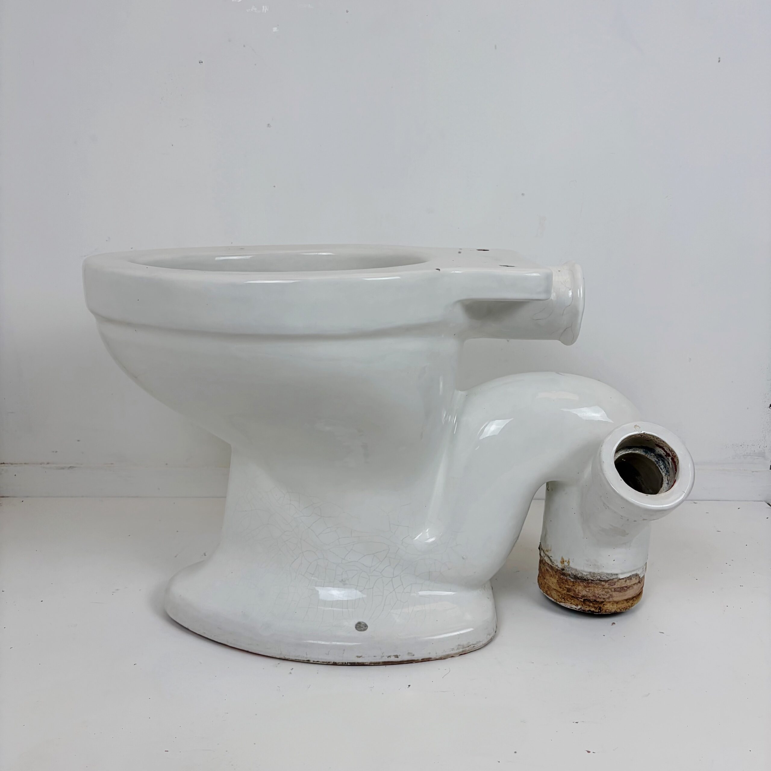 Vintage 1950s S Trap Toilet Pan by Oates & Green Ltd - Image 3
