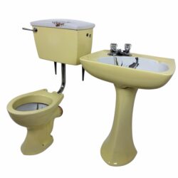 Primrose Retro Toilet & Sink Suite with Fish / Nautical Motif