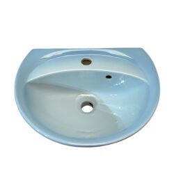 Blue 2 Tone Retro Cloakroom Basin