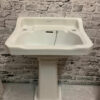 Armitage Ware Basin and Pedestal 1950s from Sanitary Salvage