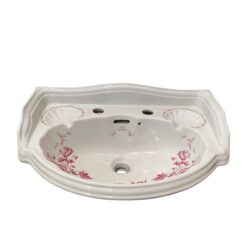 Imperial Oxford Cloakroom Basin with Floral Motif