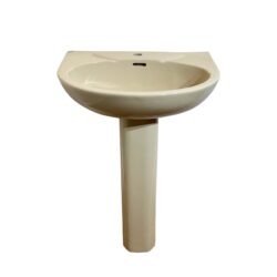 Spring Bathrooms Lois Basin & Pedestal in Champagne 1TH
