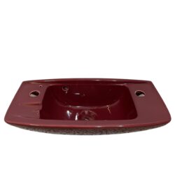Burgundy Handwash Cloakroom Basin 2TH