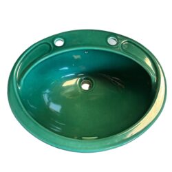 Recessed Shires Vanity Basin in Harmony Green