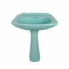 Johnson Bros Turquoise Pedestal Sink