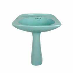 Johnson Bros Turquoise Pedestal Sink