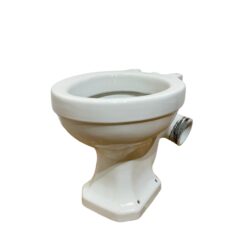 Vintage "Standard" Right Hand Outlet Toilet Pan in White