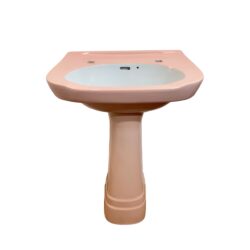 Pink and White Tu-Tone Johnson Brothers Sink