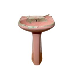 Tahiti Pink Twyfords Basin & Pedestal