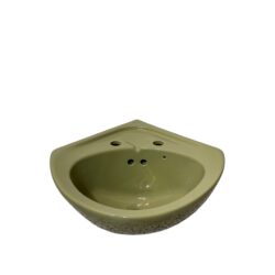 Avocado Twyfords Corner Basin 2 Tap Hole