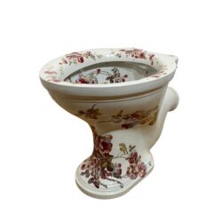 Antique ‘The Humber’ Coloured Floral Toilet Pan C. 1900