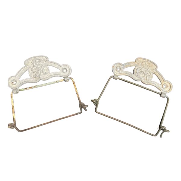 Reclaimed King George V & VI Emblem Toilet Roll Holders