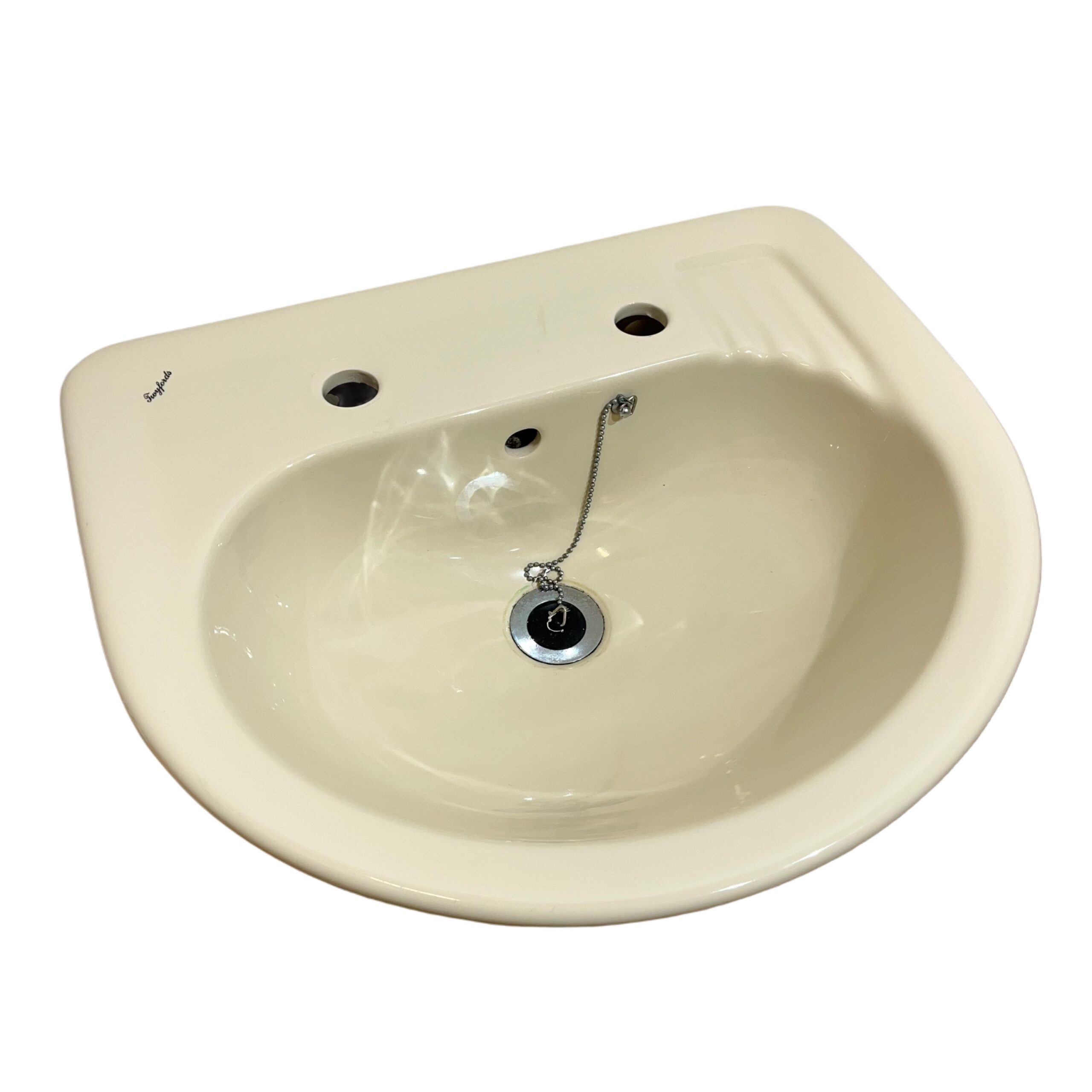 Twyfords Galerie Semi Recessed Basin in Champagne 2TH - Image 2
