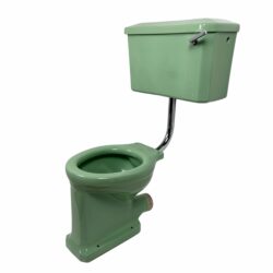 Vintage 1950s Jade Green Twyfords Toilet