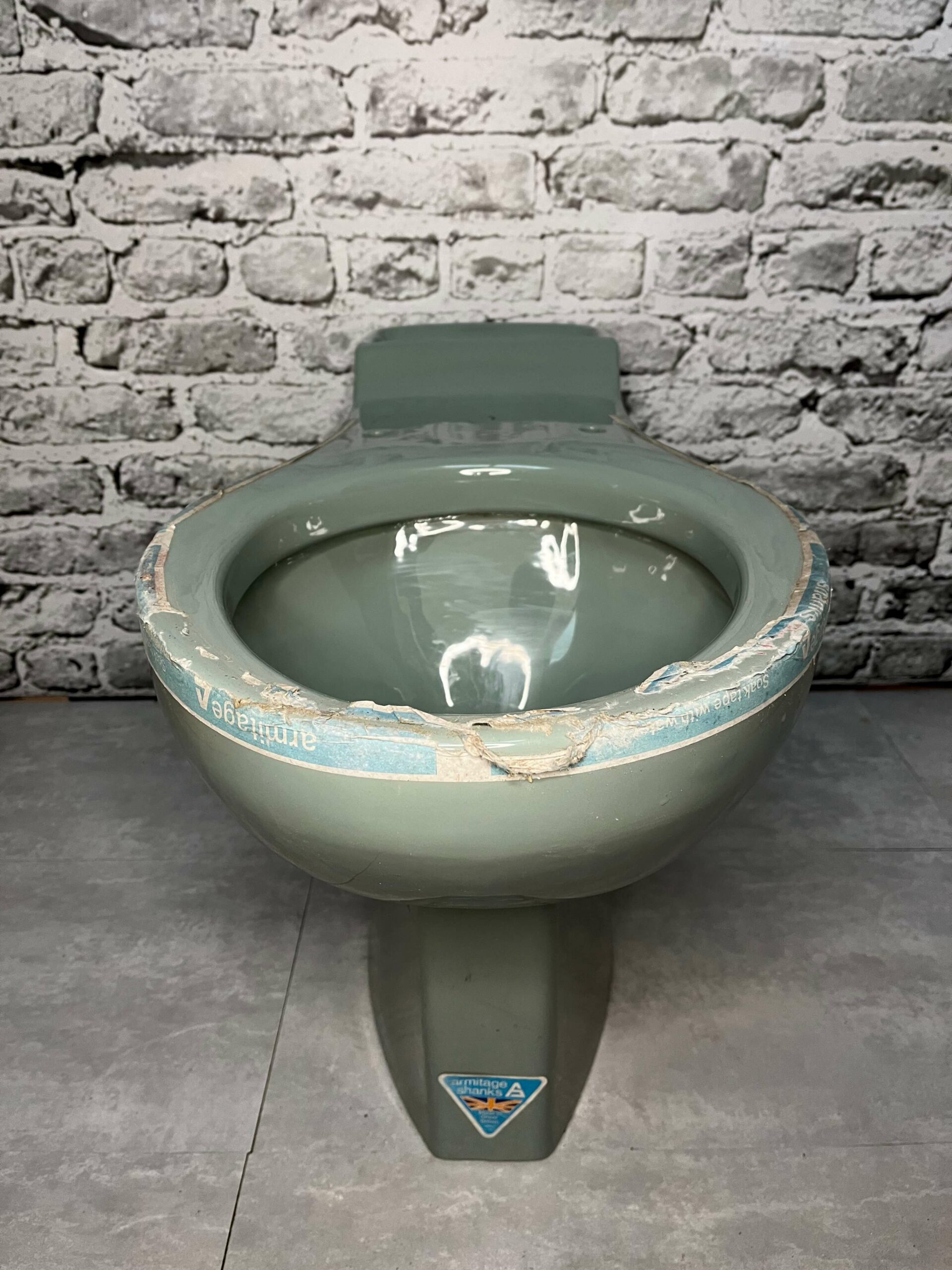 Armitage Shanks Kensington Syphonic WC Toilet Pan Sage Green Sanitary