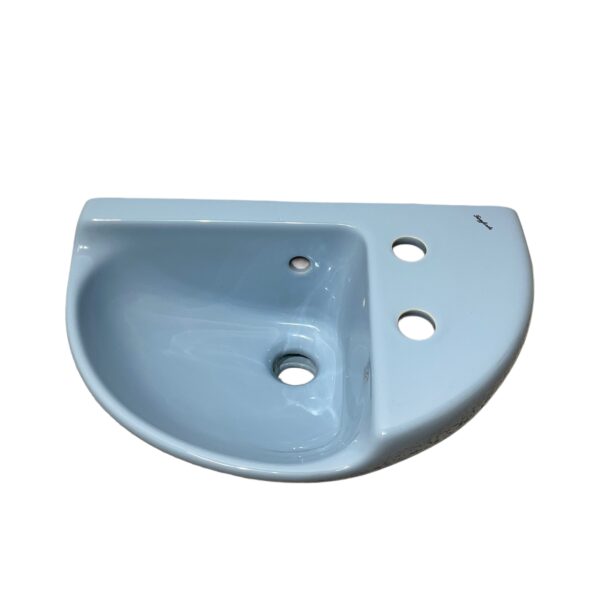 Twyfords Verona Cloakroom Washbasin in Cornflower Blue