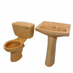 Sun King Retro Toilet & Pedestal Basin Suite