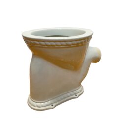 Edwardian ‘The Aqua’ White Rope Patterned P Trap Toilet Pan