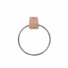 Retro 1970s Coral Pink Towel Ring