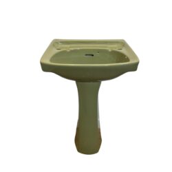 Avocado Twyford Basin & Pedestal