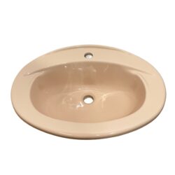 Twyfords Rhapsody Vanity Basin in Peach 1TH