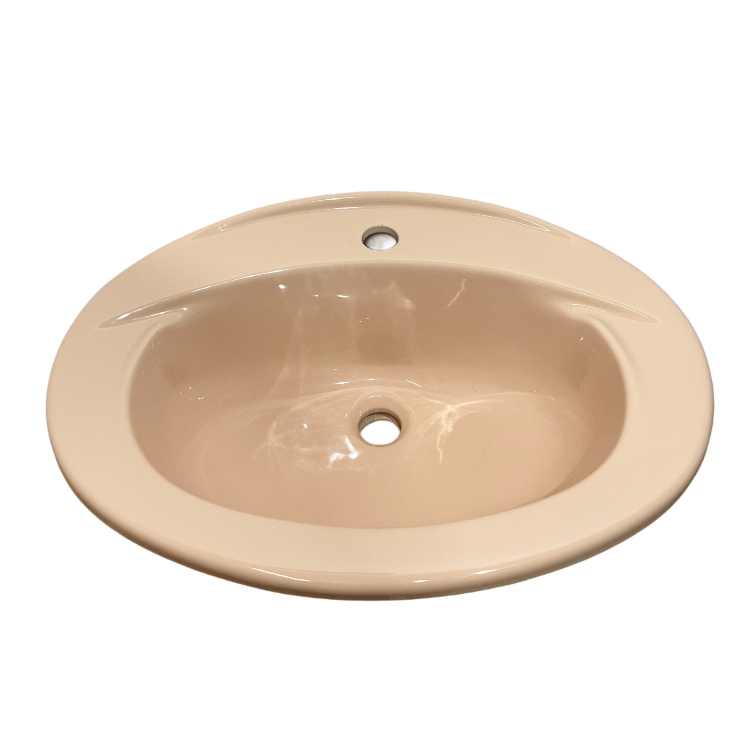 Twyfords Rhapsody Vanity Basin in Peach 1TH