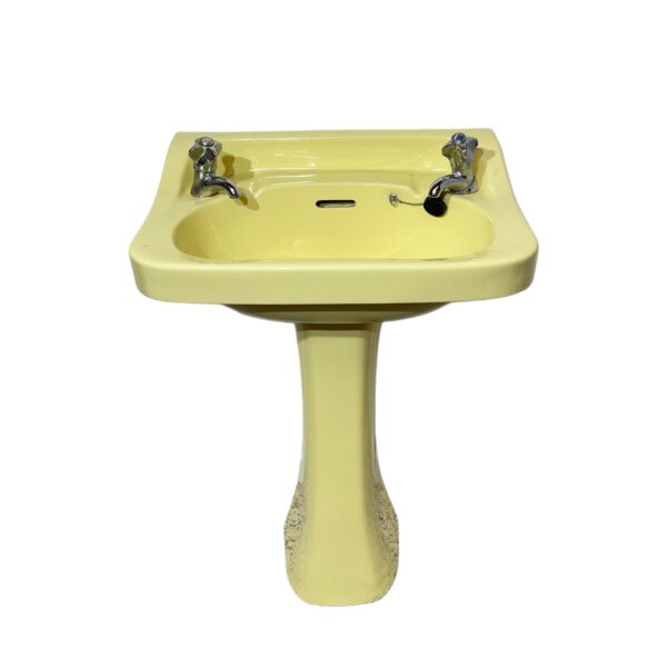 Mid Century Primrose Basin & Pedestal