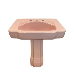 “Standard” Neo Lux Art Deco Style Sink in Coral Pink