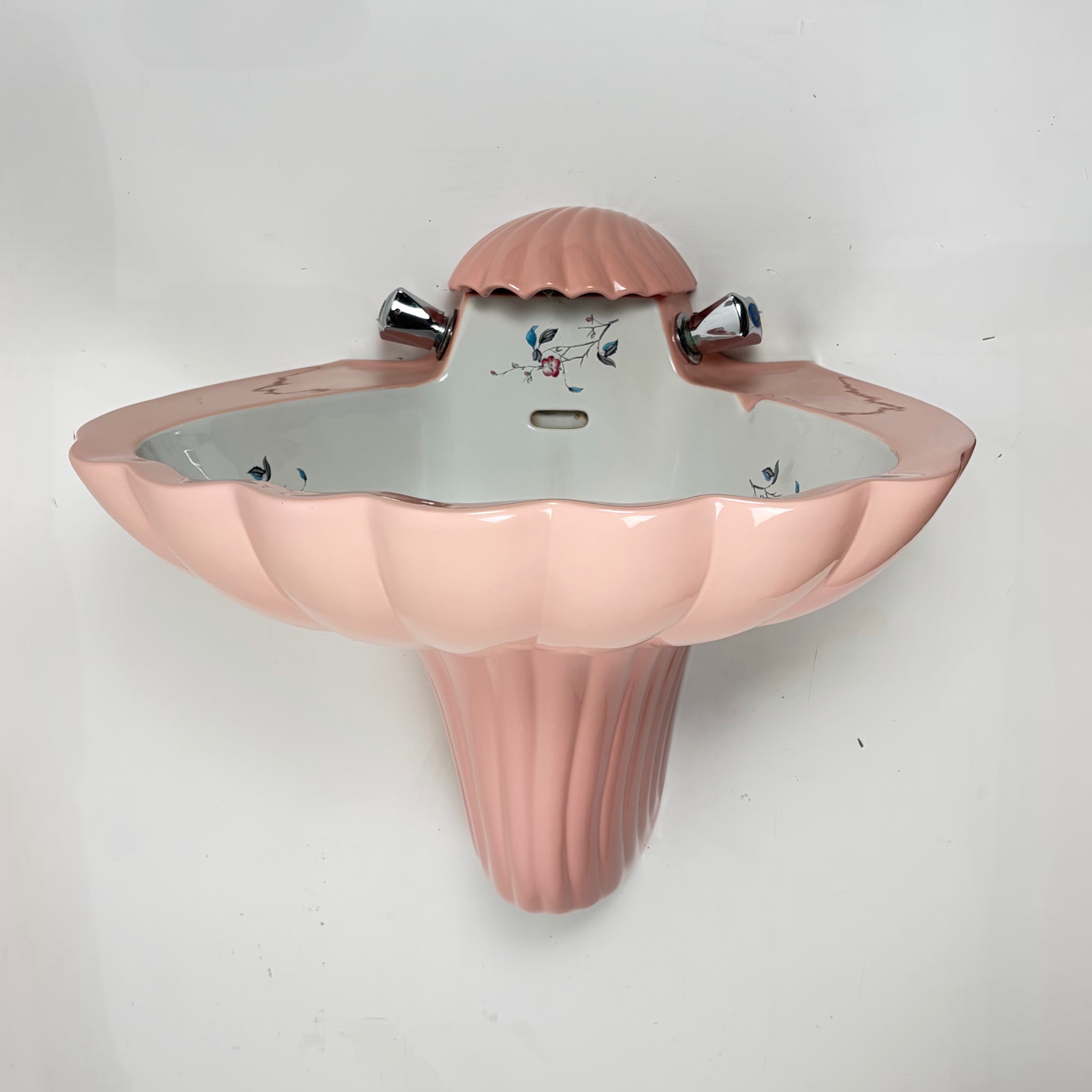 Pink Shell Swanlyne Basin by Johnson Bros c.1962 - Image 3