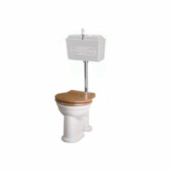 Thomas Crapper Low Level WC with Primed 814 Metal Cistern (Chrome Fittings)