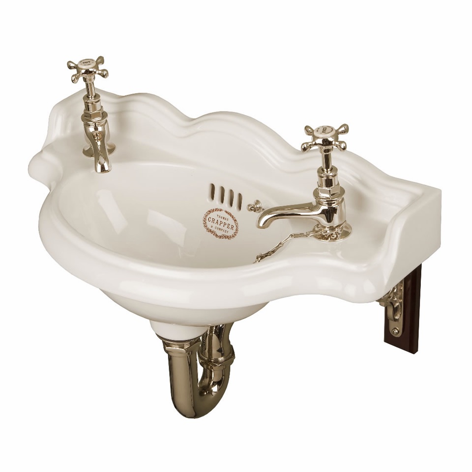 Thomas Crapper Marlborough Cloakroom Basin in White
