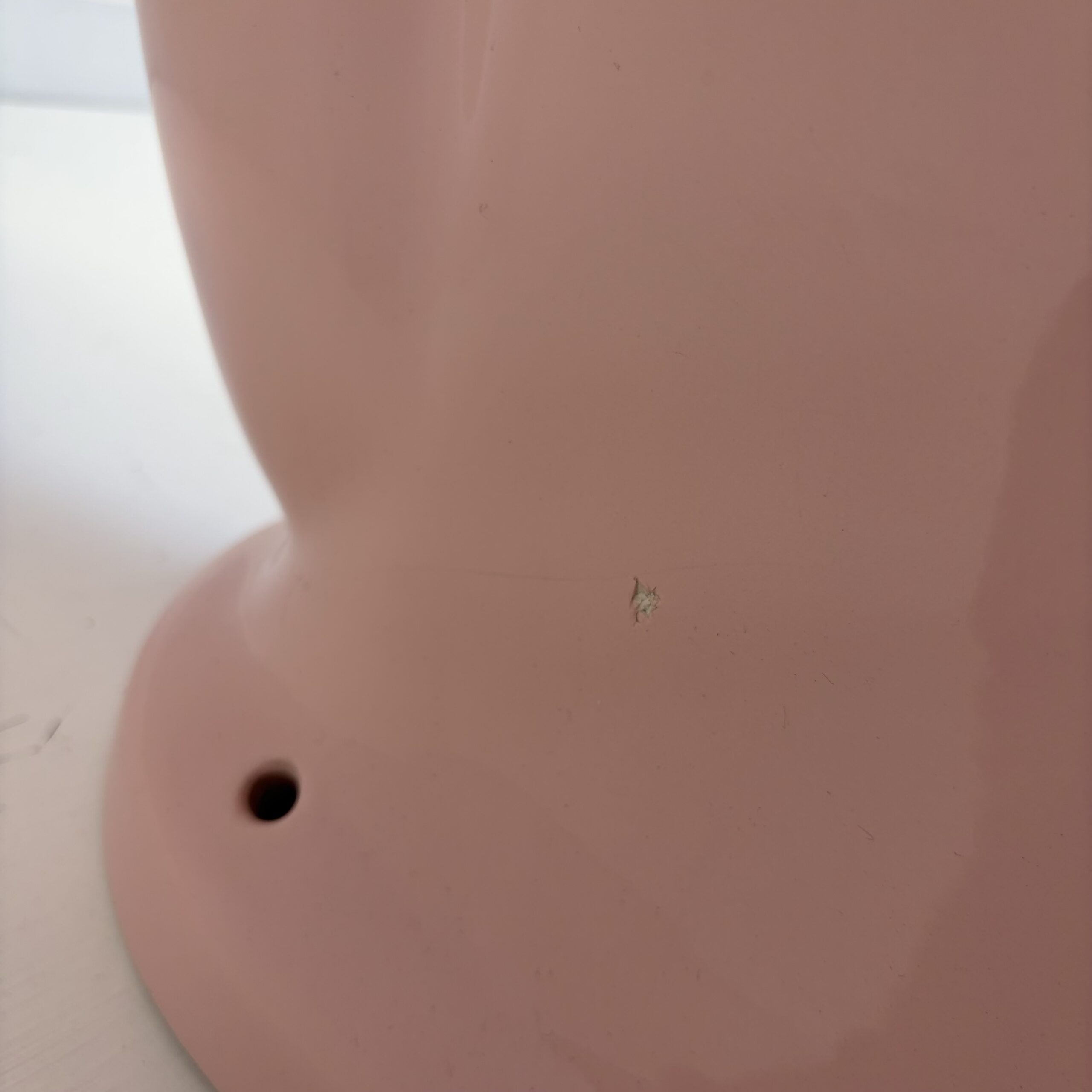 Vintage Coral Pink 1950s Toilet - Image 5