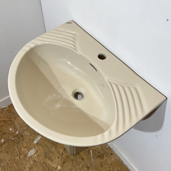 Spring Bathrooms Lois Basin & Pedestal in Champagne 1TH - Image 4