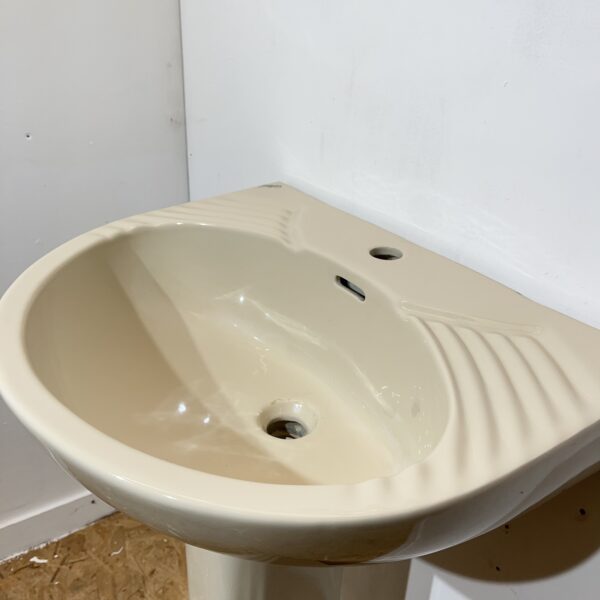 Spring Bathrooms Lois Basin & Pedestal in Champagne 1TH - Image 3