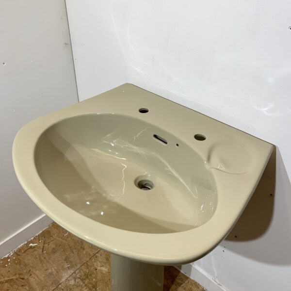 Armitage Shanks Dovex Pedestal Sink in Pampas 2TH - Image 3