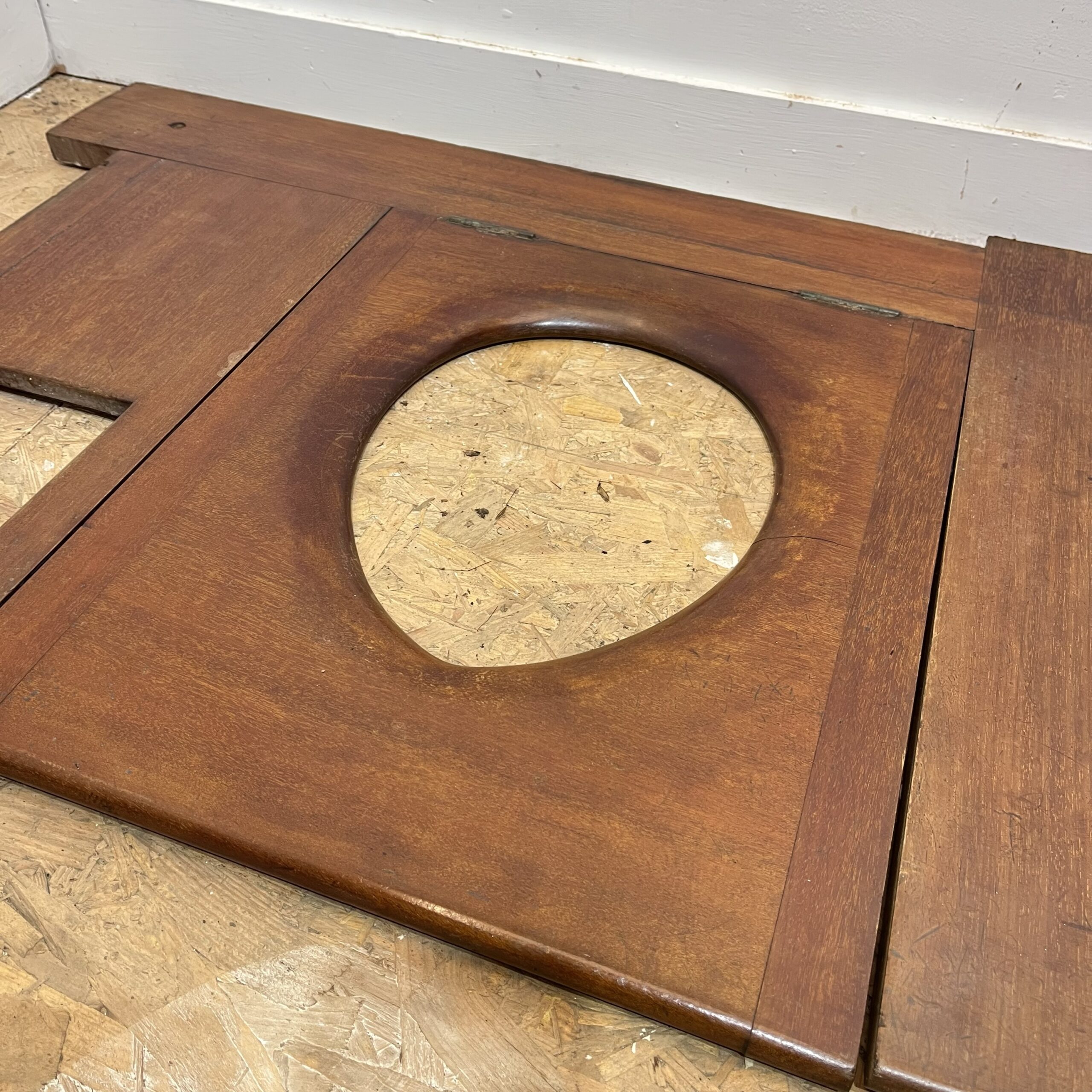 Antique Wooden Thunderbox Toilet Seat - Image 2