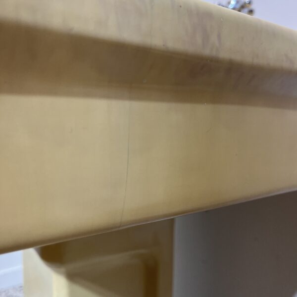 Art Deco Armitage Ware Amber Basin & Pedestal - Image 7