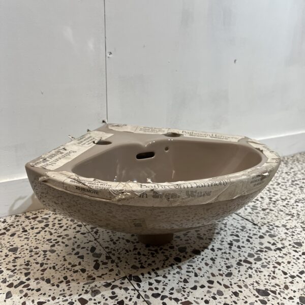 Kashmir Beige Corner Handwash Basin 2TH - Image 3