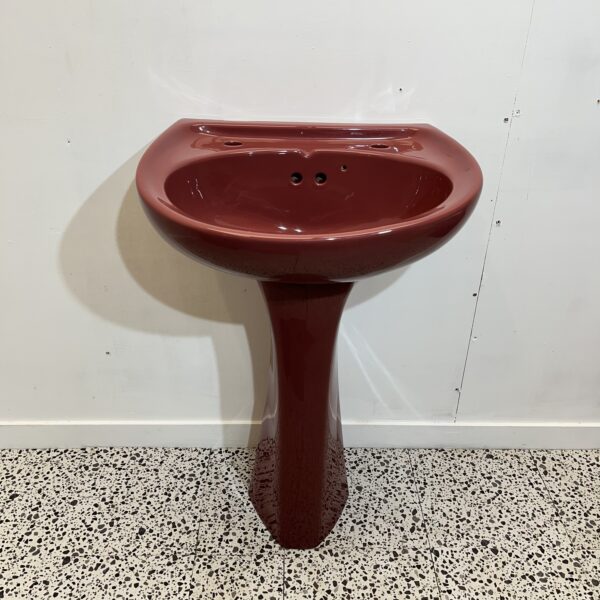 Retro Damask Toilet & Sink Set - Image 4