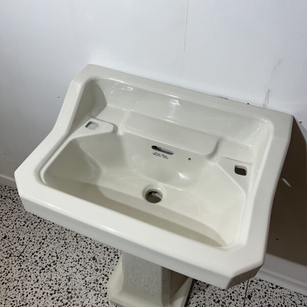 1950s Washbasin & Pedestal Trent Ware - Image 2