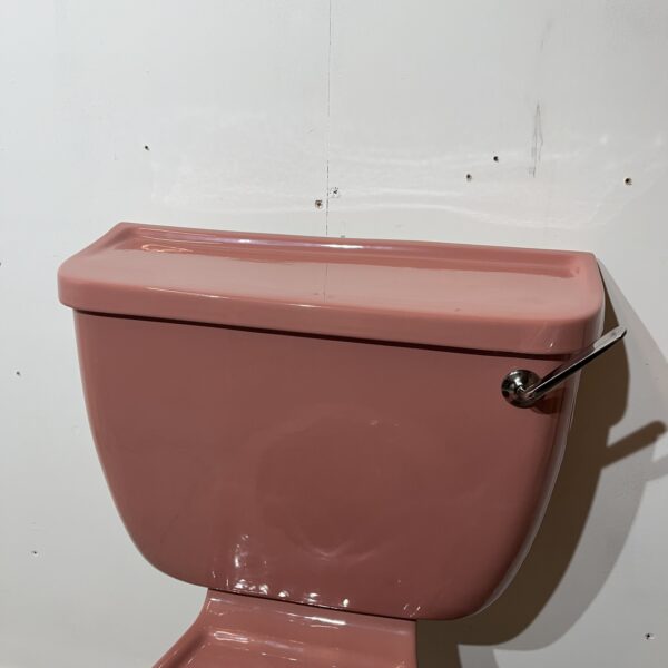 Retro Royal Doulton Cameo Pink Optima Close Coupled Toilet H.O - Image 3