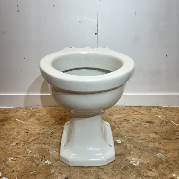 Vintage 1950s White P Trap Toilet Pan - Image 3