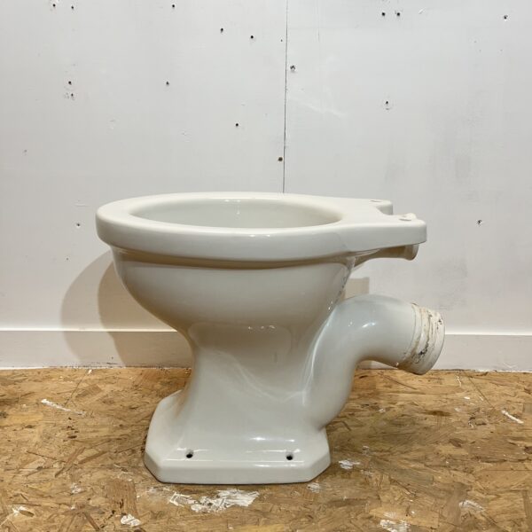 Vintage 1950s White P Trap Toilet Pan - Image 2