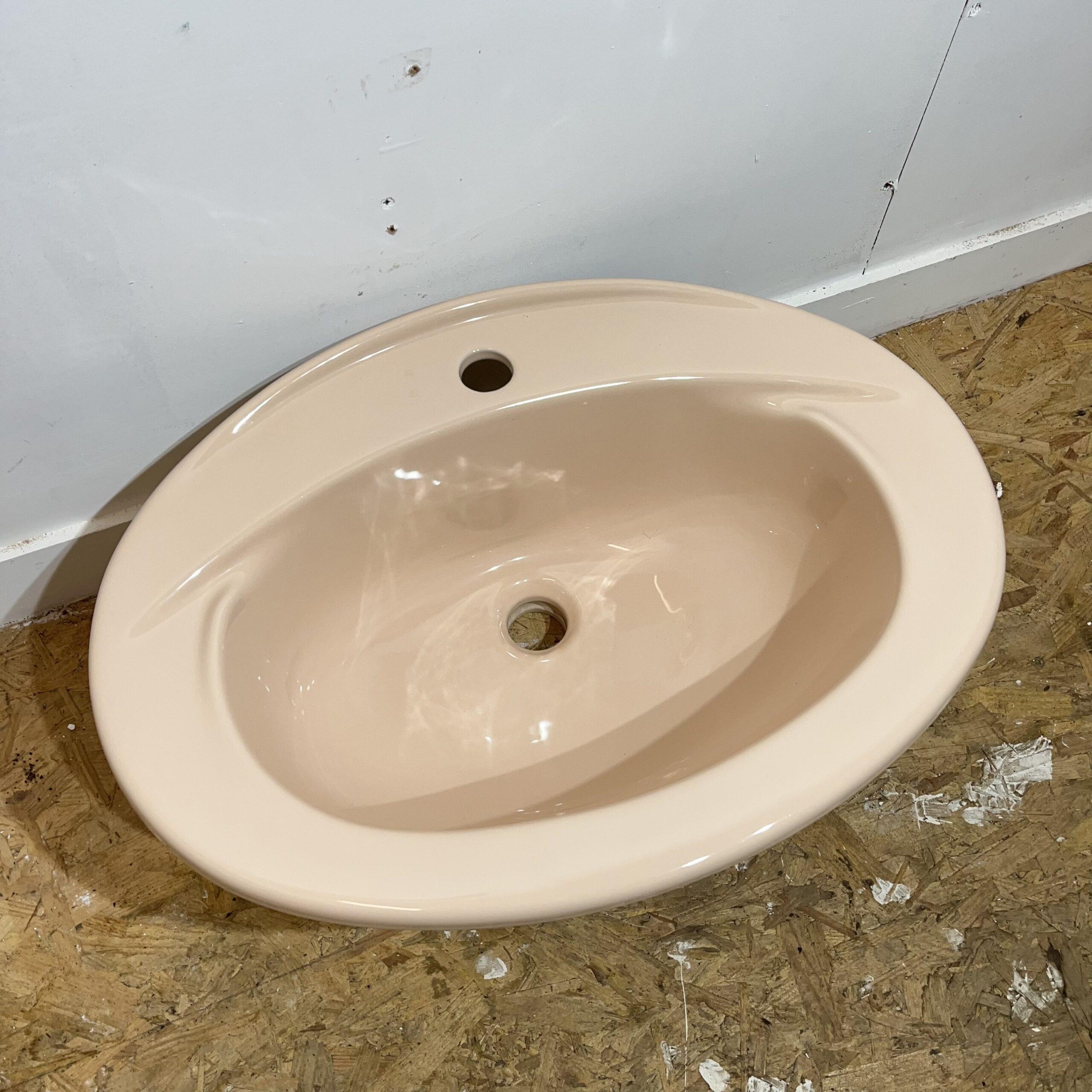 Twyfords Rhapsody Vanity Basin in Peach 1TH - Image 2