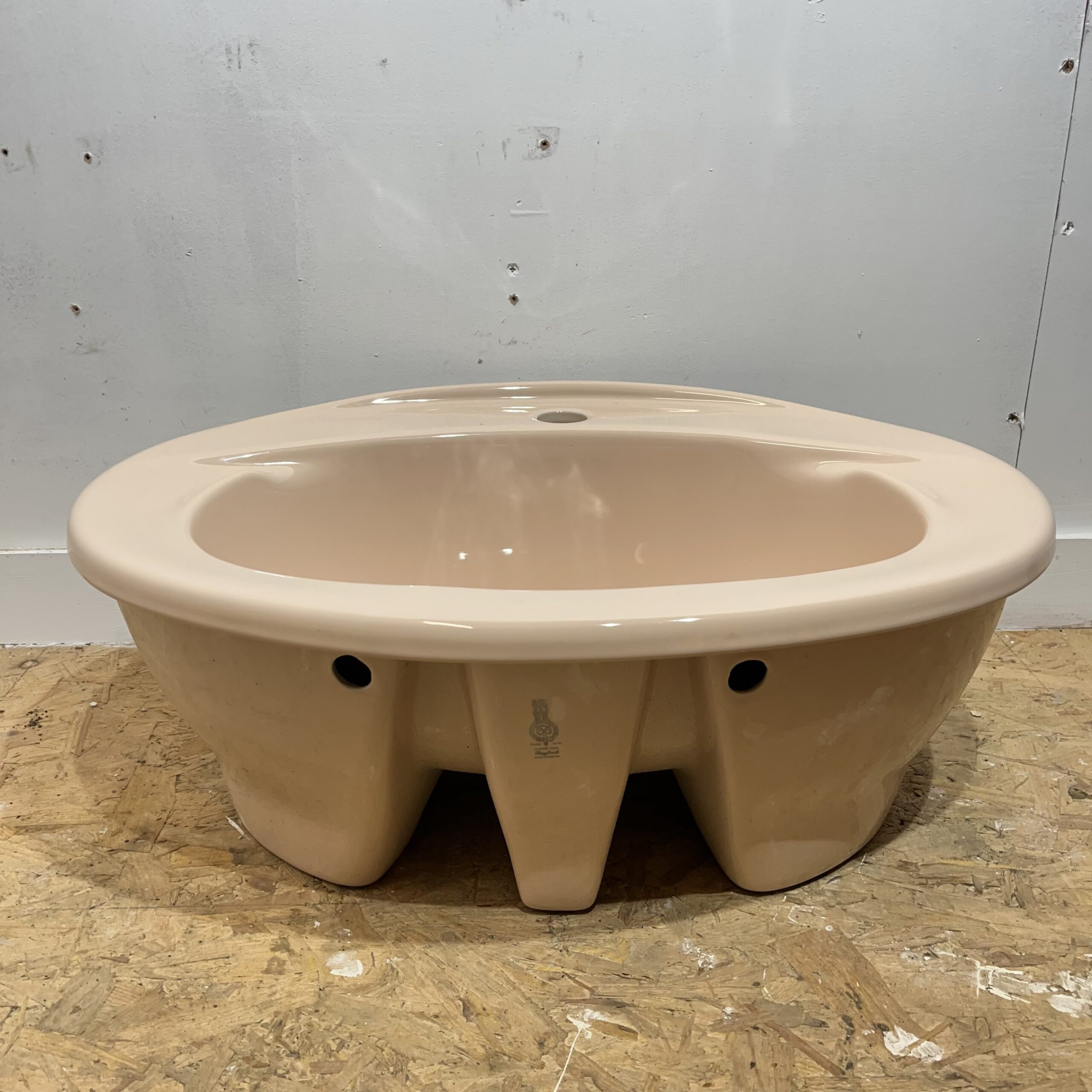 Twyfords Rhapsody Vanity Basin in Peach 1TH - Image 3