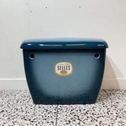 Selles Blue Dallas Jaspé 2 Tone Dark Blue Close Coupled Toilet Cistern BIBO