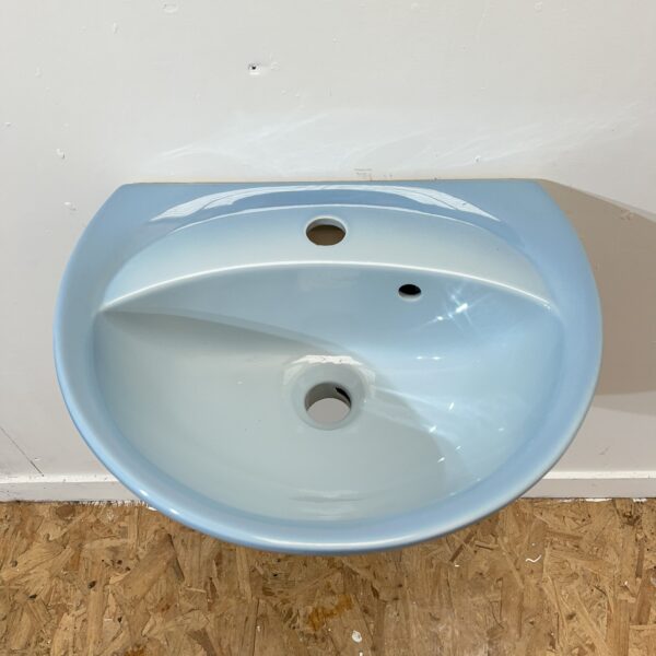Blue 2 Tone Retro Cloakroom Basin - Image 4